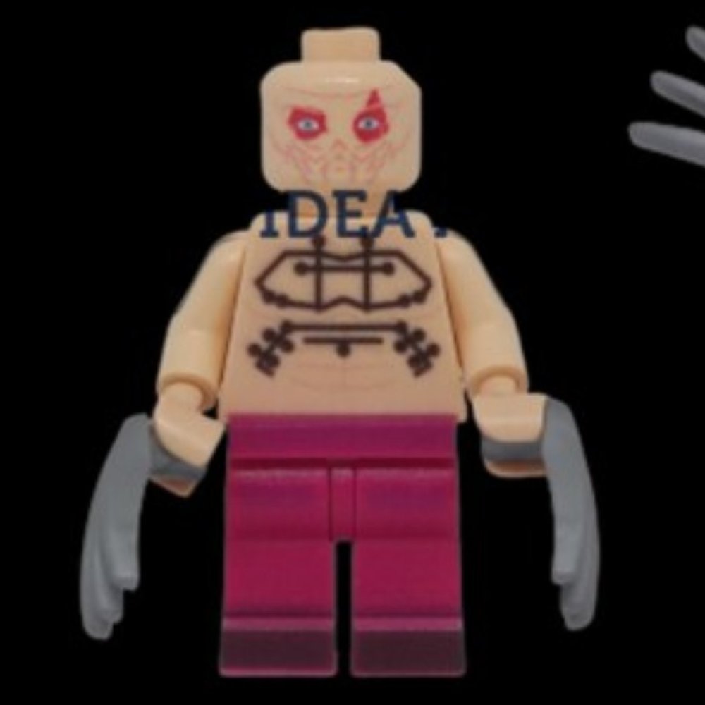 Weapon-X Villain Wade Wilson Custom UV Print Design on Lego Minifigure
